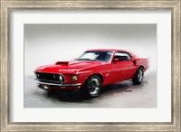 Framed 1969 Ford Mustang