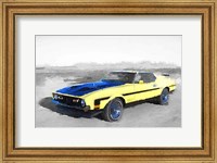 Framed 1971 Ford Mustang Boss