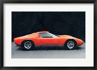 Framed 1971 Lamborghini Miura P400 S