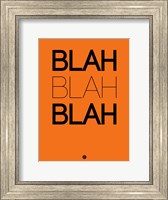 Framed BLAH BLAH BLAH Orange