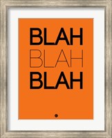 Framed BLAH BLAH BLAH Orange