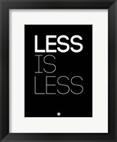 Framed Less Is Less Black