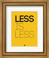 Framed Less Is Less Yellow