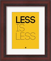 Framed Less Is Less Yellow