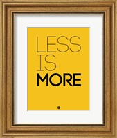 Framed Less Is More Yellow