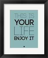 Framed This Is Your Life Blue