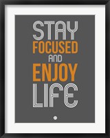 Framed Stay Focused and Enjoy Life 2