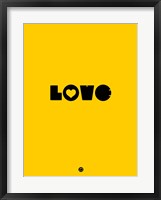 Framed LOVE Yellow