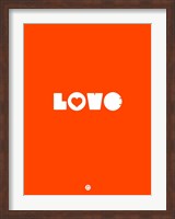 Framed LOVE Orange