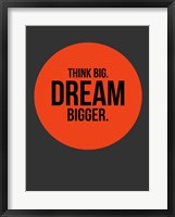Framed Think Big Dream Bigger Circle 1