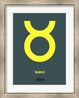 Framed Taurus Zodiac Sign Yellow