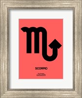 Framed Scorpio Zodiac Sign Black
