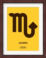 Framed Scorpio Zodiac Sign Brown