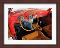 Framed Ferrari 225 S Berlinetta Interior