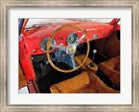 Framed Ferrari 225 S Berlinetta Interior