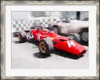 Framed Ferrari 312 Laguna Seca