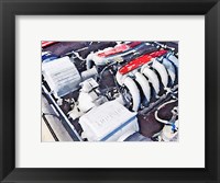 Framed Ferrari 512 TR Testarossa Engine