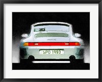 Framed 1993 Porsche 911 Rear