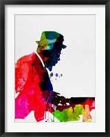 Framed Thelonious Watercolor