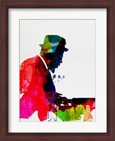 Framed Thelonious Watercolor