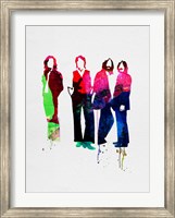 Framed Beatles Watercolor