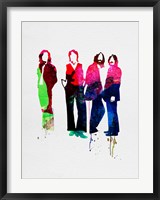 Framed Beatles Watercolor