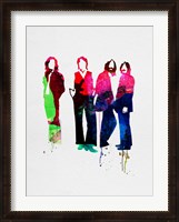 Framed Beatles Watercolor