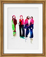 Framed Beatles Watercolor