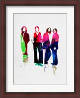 Framed Beatles Watercolor