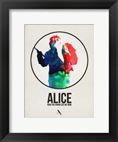 Framed Alice Watercolor