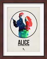 Framed Alice Watercolor