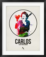 Framed Carlos Watercolor