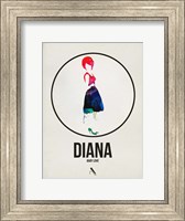 Framed Diana Watercolor