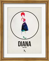 Framed Diana Watercolor