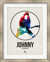 Framed Johnny Watercolor Circle