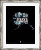 Framed Alaska Word Cloud 1