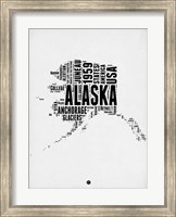 Framed Alaska Word Cloud 2