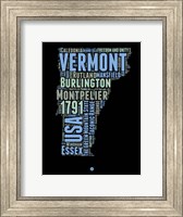 Framed Vermont Word Cloud 1