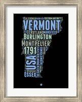 Framed Vermont Word Cloud 1