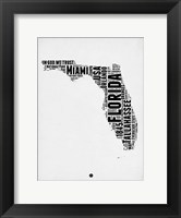Framed Florida Word Cloud 2