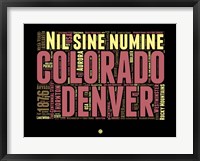 Framed Denver Word Cloud 1