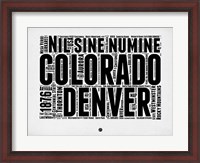 Framed Denver Word Cloud 2