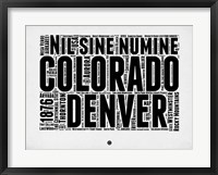 Framed Denver Word Cloud 2