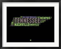 Framed Tennessee Word Cloud 1