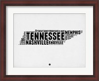 Framed Tennessee Word Cloud 2