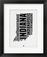 Framed Indiana Word Cloud 2