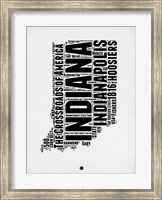 Framed Indiana Word Cloud 2