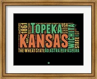 Framed Kansas Word Cloud 1