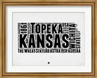 Framed Kansas Word Cloud 2