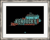 Framed Kentucky Word Cloud 1